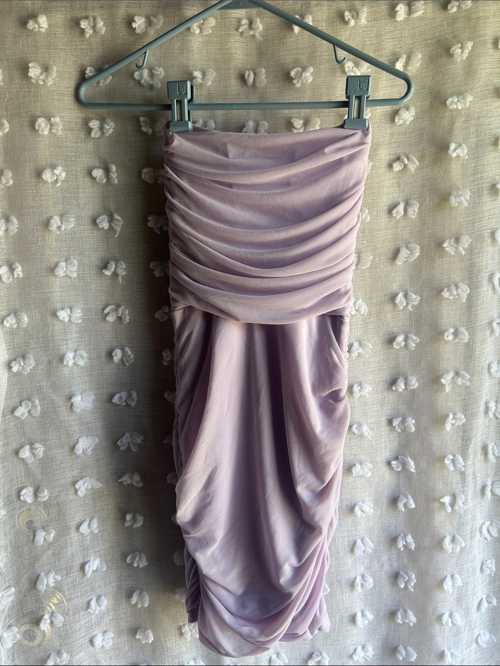 Strapless Ruched Lavender Women’s Dress
